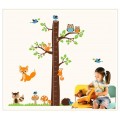 Lovely Animals Growth Chart Wall Sticker
